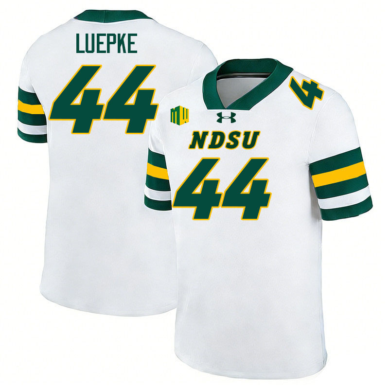 North Dakota State Bison #44 Hunter Luepke College Football Jerseys,Uniforms-White